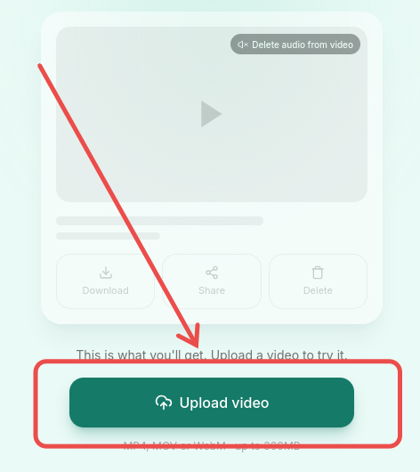 Upload step